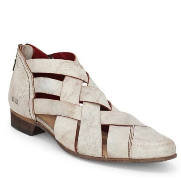 Bed Stu Brittany Sandals Braided Nectar Lux White Tan - Picture 1 of 17